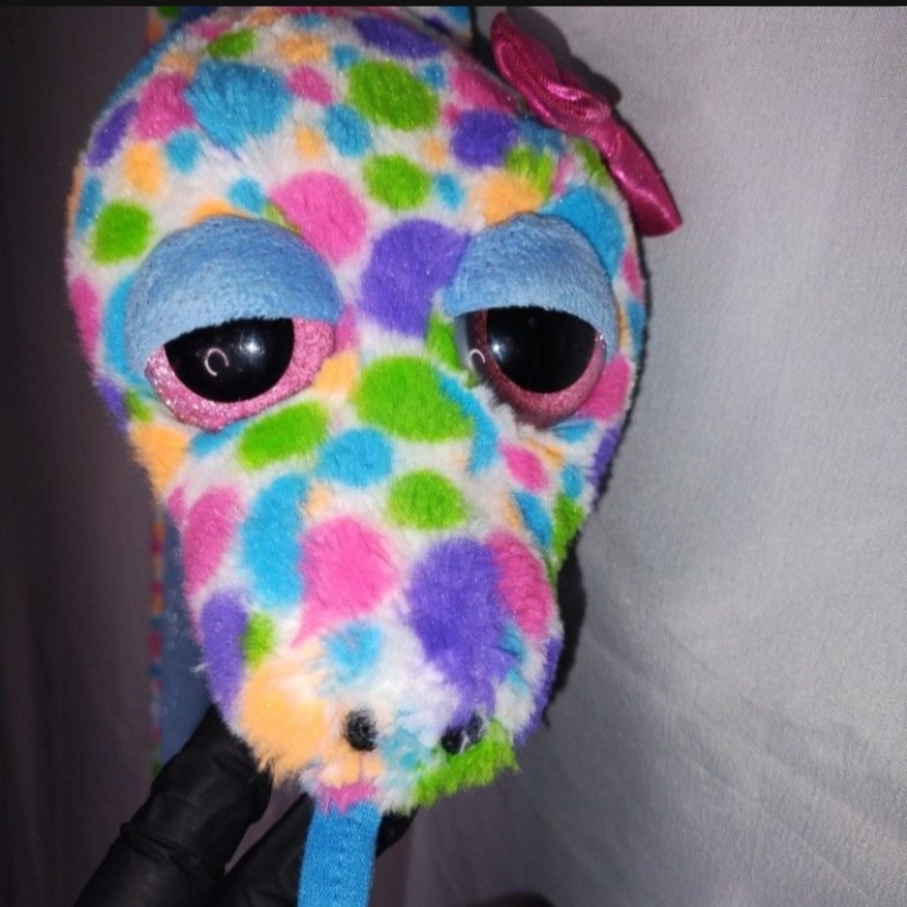 2016 Wild Republic Snake Colorful  Plush Stuffed Animal with Pink Bow